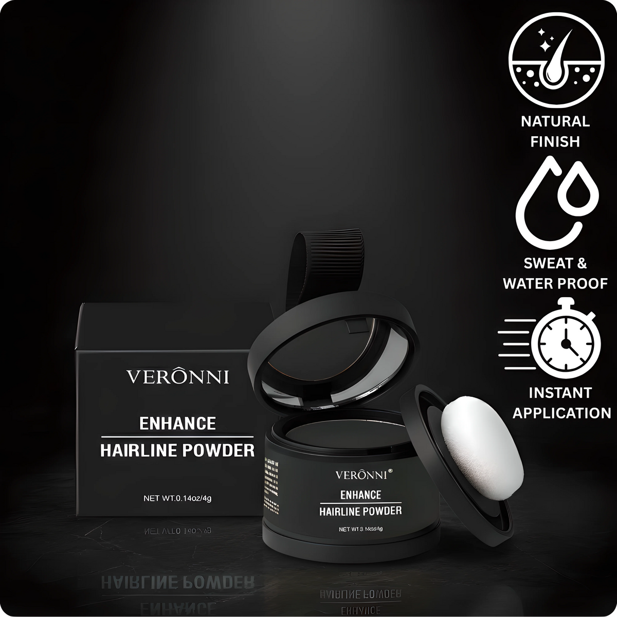 VERONNI® Instant Edge Definer – Waterproof Hairline Powder veronniprecision