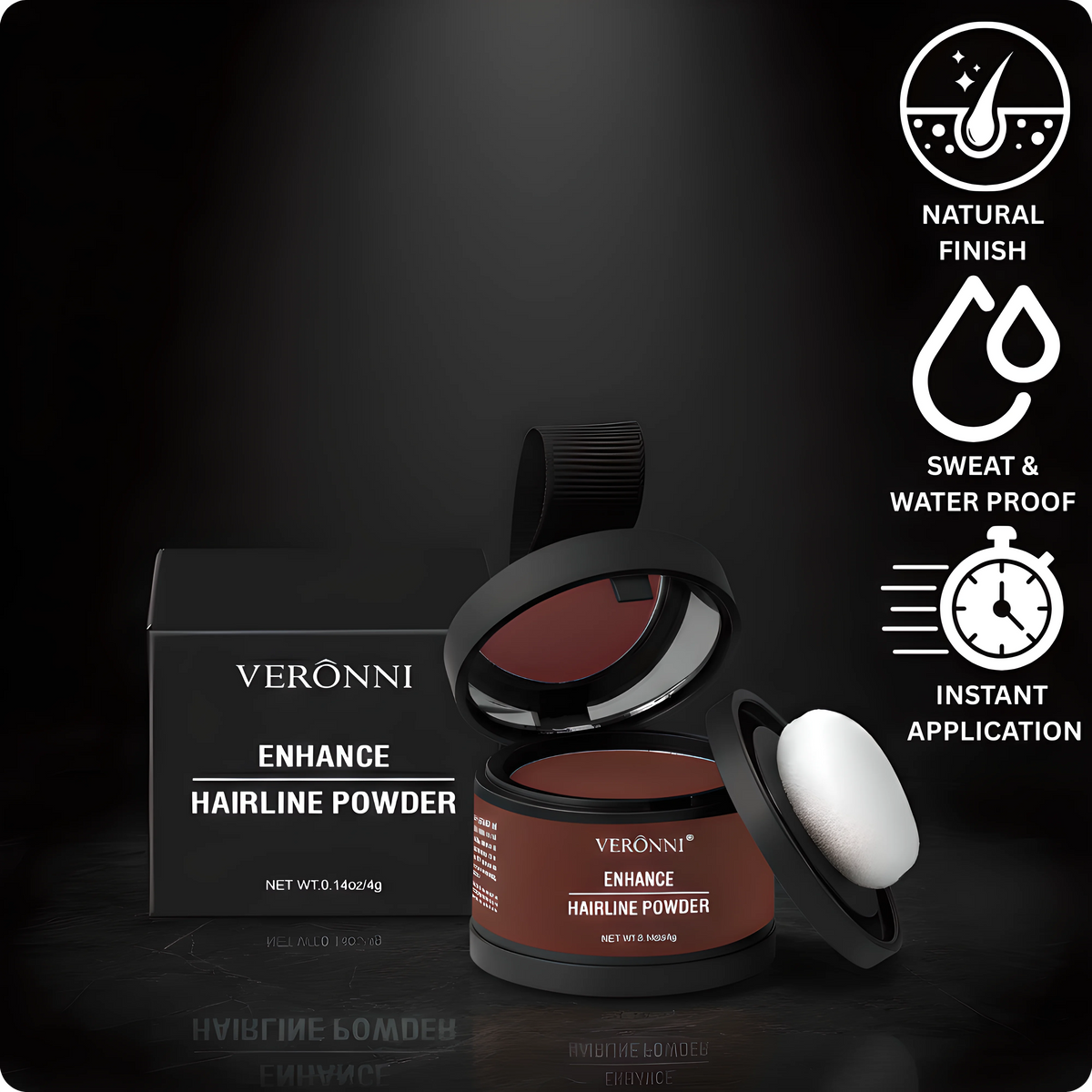 VERONNI® Instant Edge Definer – Waterproof Hairline Powder veronniprecision