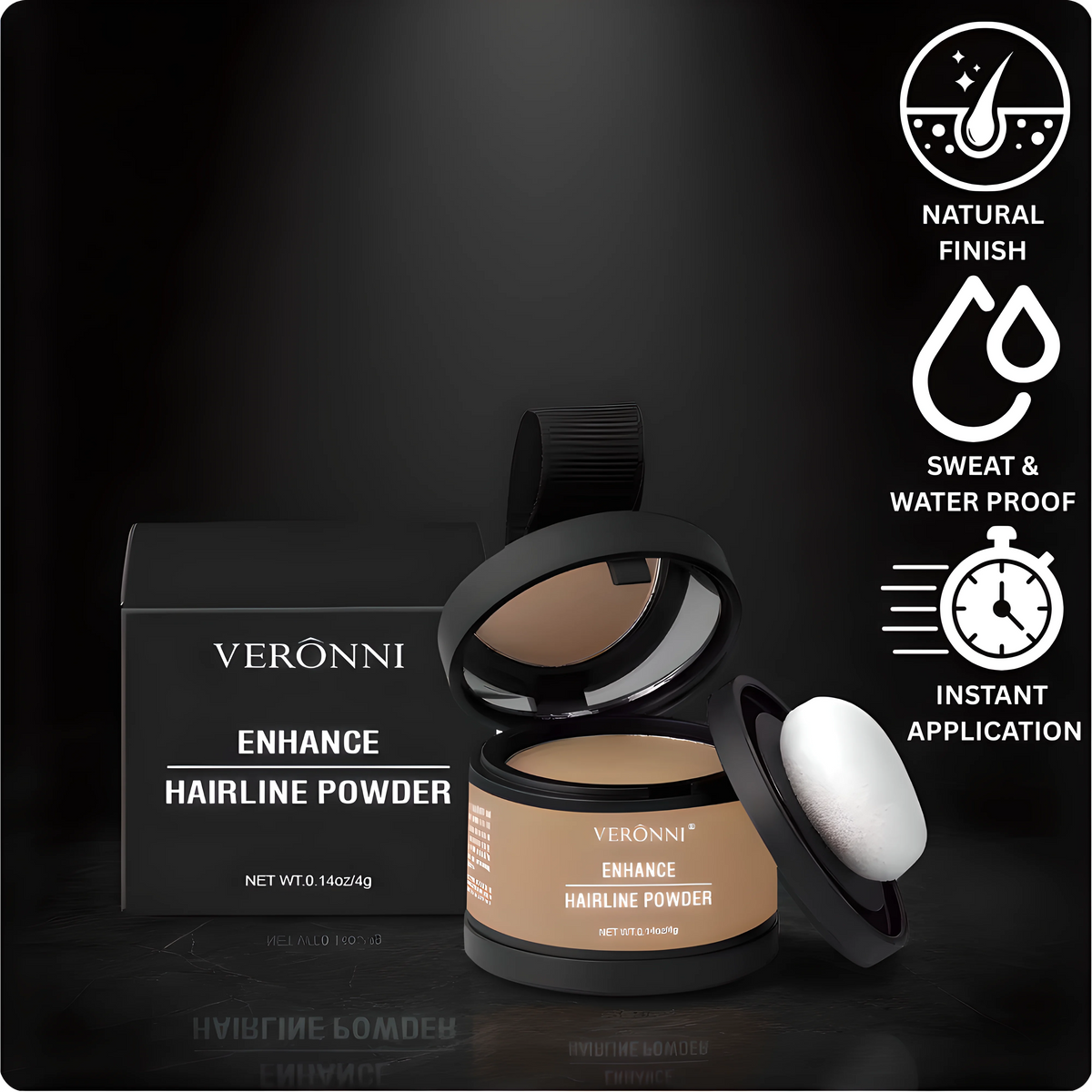 VERONNI® Instant Edge Definer – Waterproof Hairline Powder veronniprecision