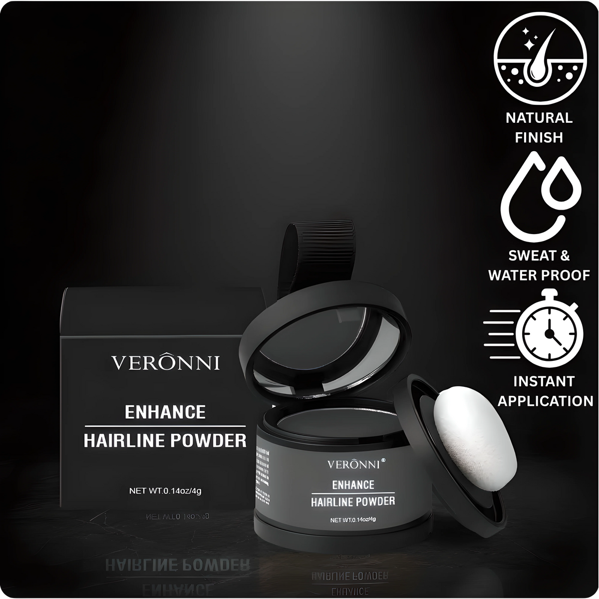 VERONNI® Instant Edge Definer – Waterproof Hairline Powder veronniprecision