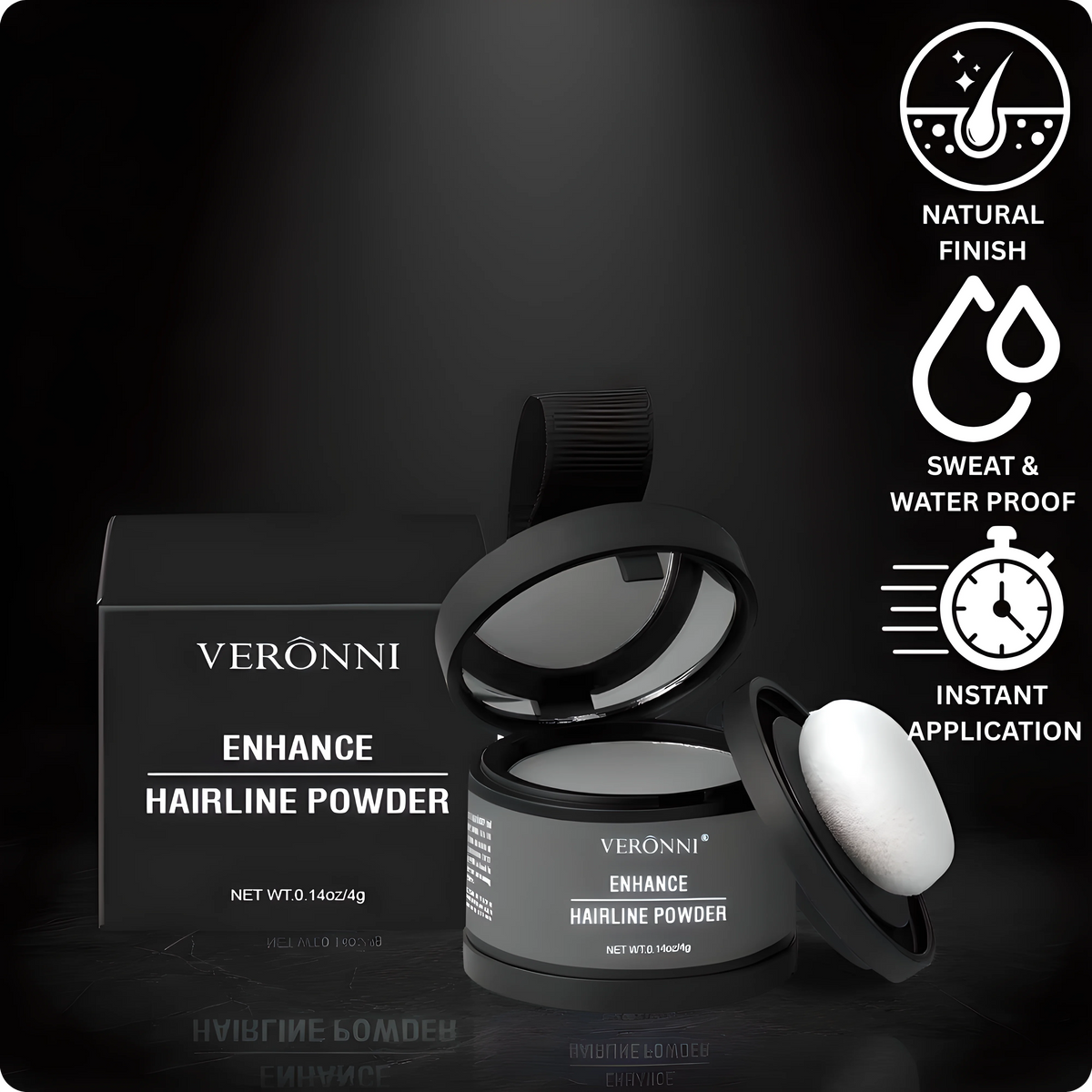 VERONNI® Instant Edge Definer – Waterproof Hairline Powder veronniprecision