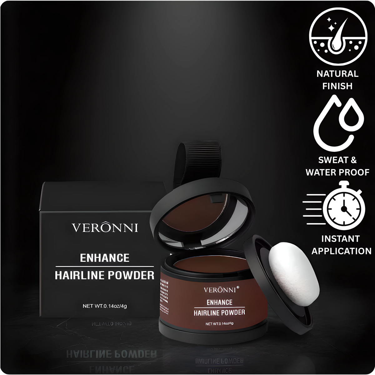 VERONNI® Instant Edge Definer – Waterproof Hairline Powder veronniprecision