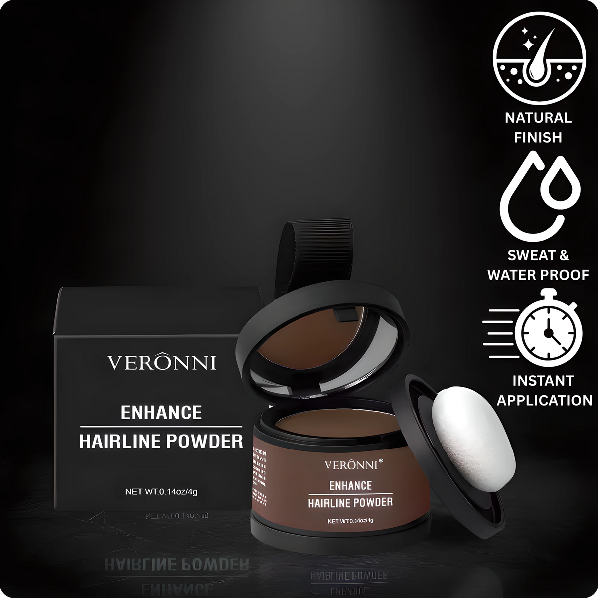 VERONNI® Instant Edge Definer – Waterproof Hairline Powder veronniprecision